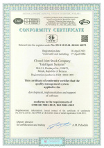 CONFORMITY CERTIFICATE ISO 9001-2015