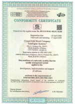CONFORMITY CERTIFICATE ISO 9001-2015